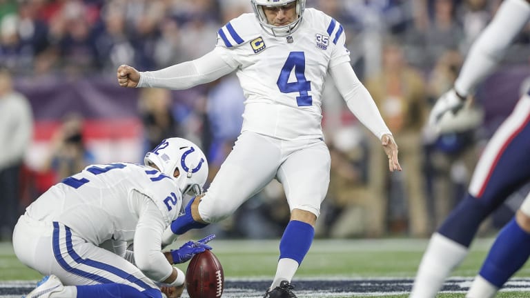 Adam Vinatieri after more missed XPs: 'You'll hear from me tomorrow'