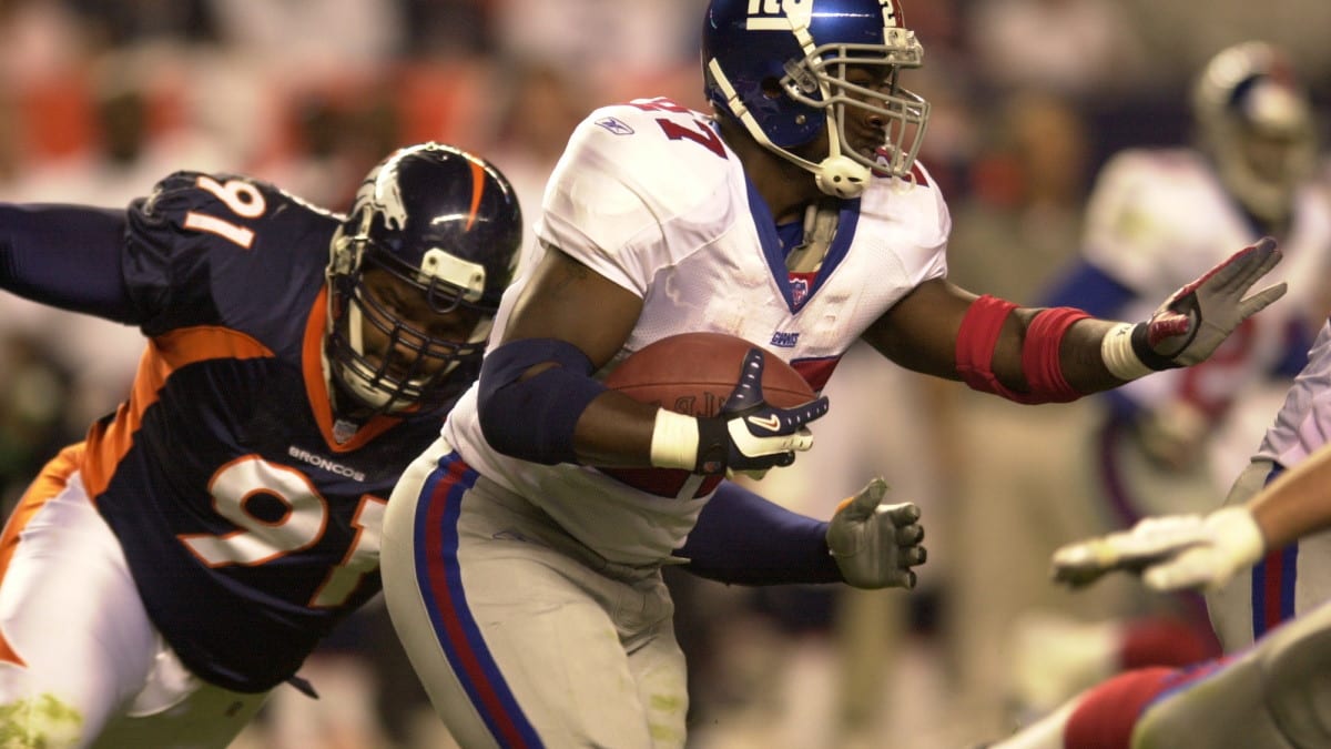 Ron Dayne and Tiki Barber Thunder and Lightning New York Giants