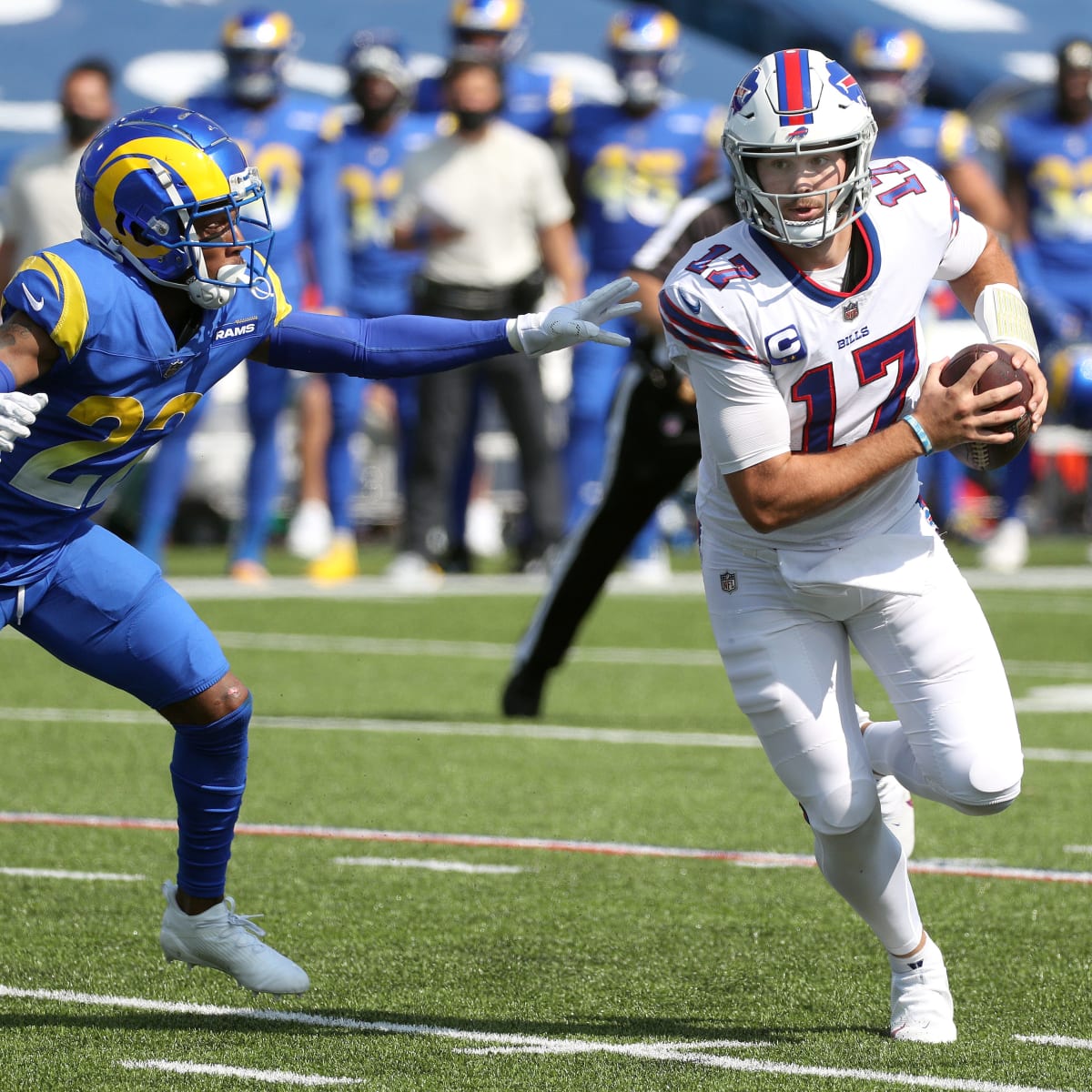 Josh Allen made some weird NFL history by sacking Josh Allen