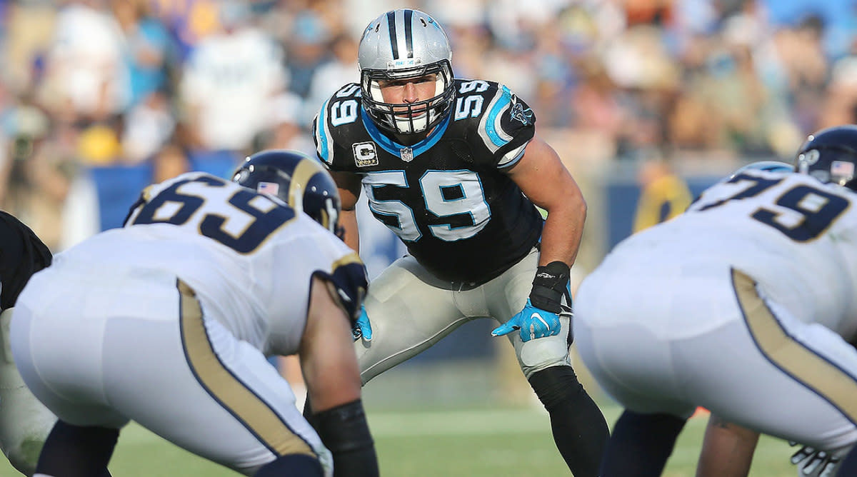 Luke Kuechly Boogeyman Checks Under Bed For Carolina Football Fan Hoodie